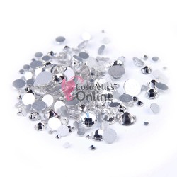 Strasuri din Cristale 100 bucati SC009 Argintii  Mixt 1,5-5mm 
